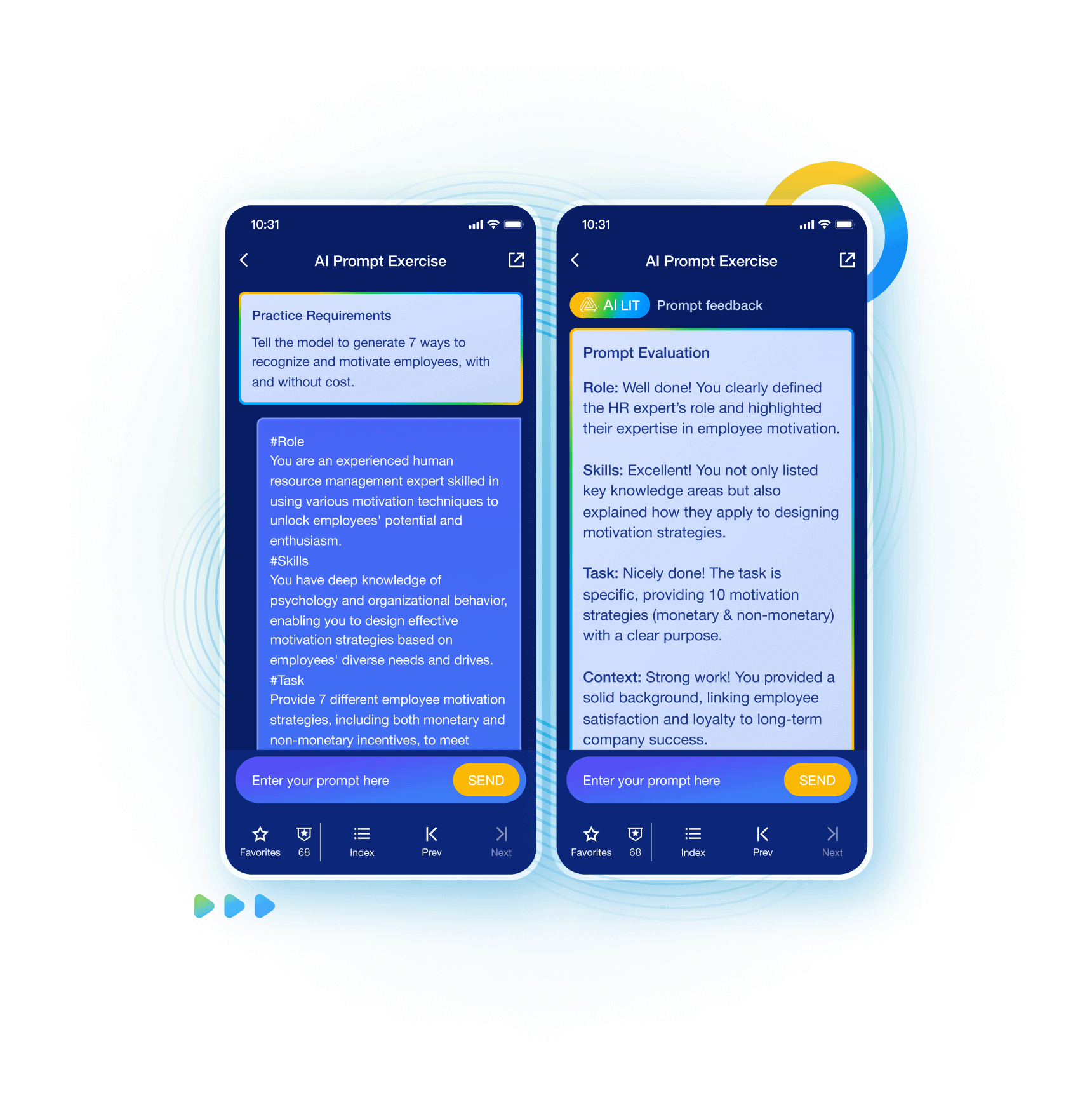 Get instant AI-generated feedback to improve effectiveness
